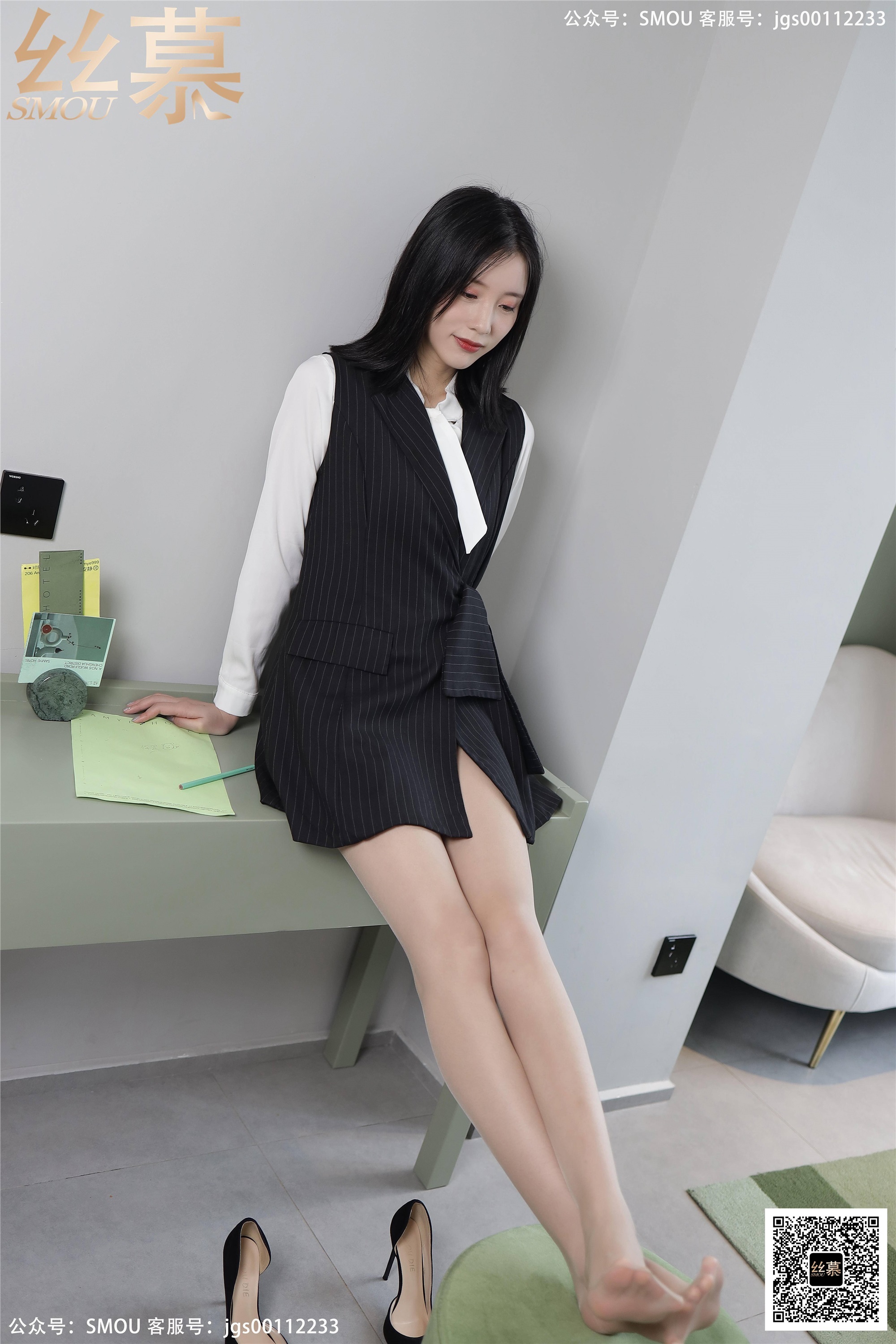 丝慕写真 SM433 天天一元 模特：紫宁《绫肤色连裤袜》